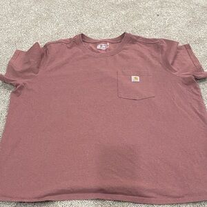 Carhartt Short Sleeve Pocket Tee in Dusty Berry